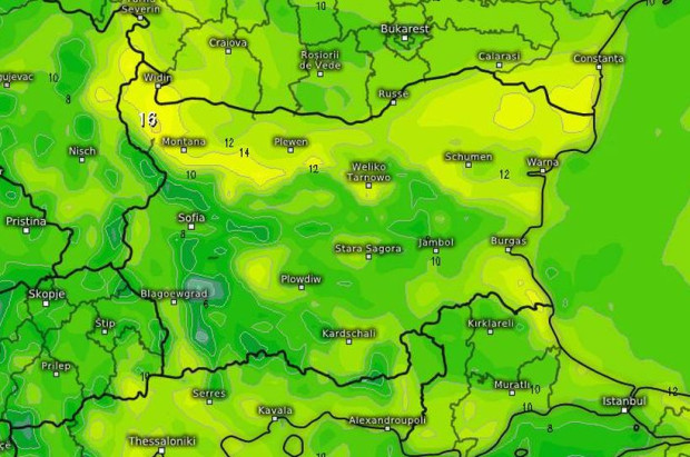 Съществено повишение на температурите се очаква в края на тази