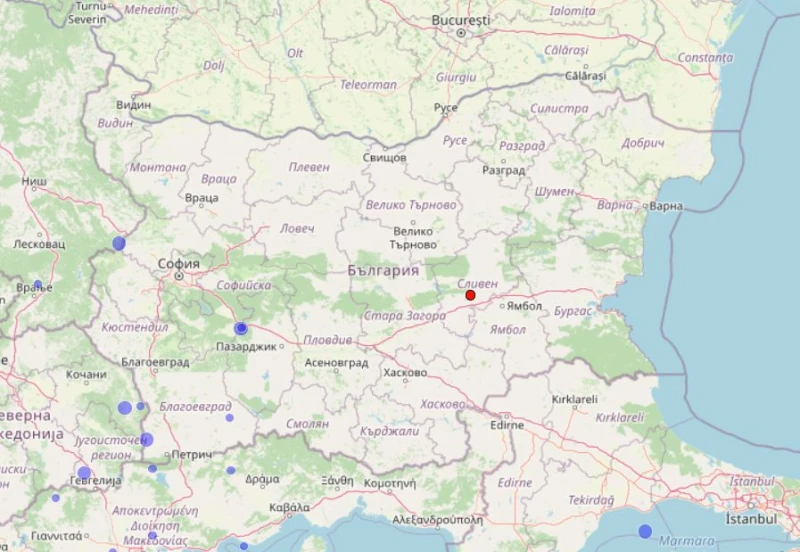 Рано тази сутрин ново земетресение в България