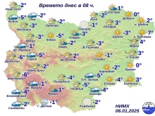 Зимата напомни за себе си в понеделник сутрин