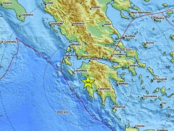Пет последователни земетресения са регистрирани в Южна Гърция Това показва