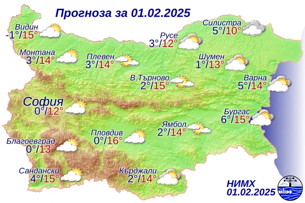 Какво време ни очаква днес