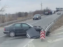 Тежка катастрофа до Пловдив, има задръстване