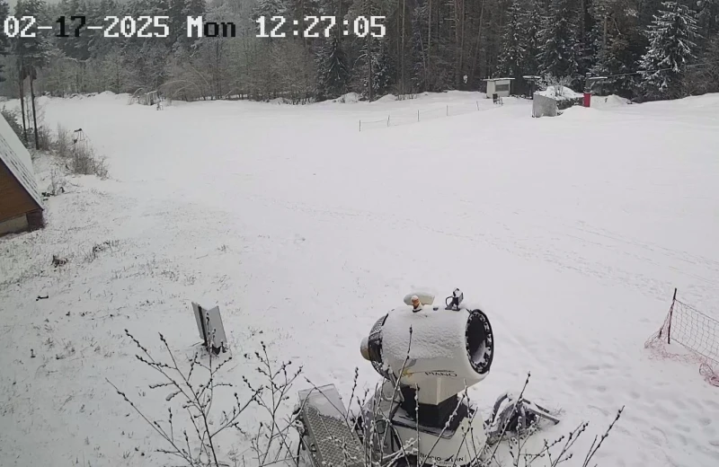 Сняг вали в района на "Хижа Здравец"