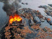 Остров от отломки от земетресението в Япония, дълъг 112 км, се появи в Тихия океан