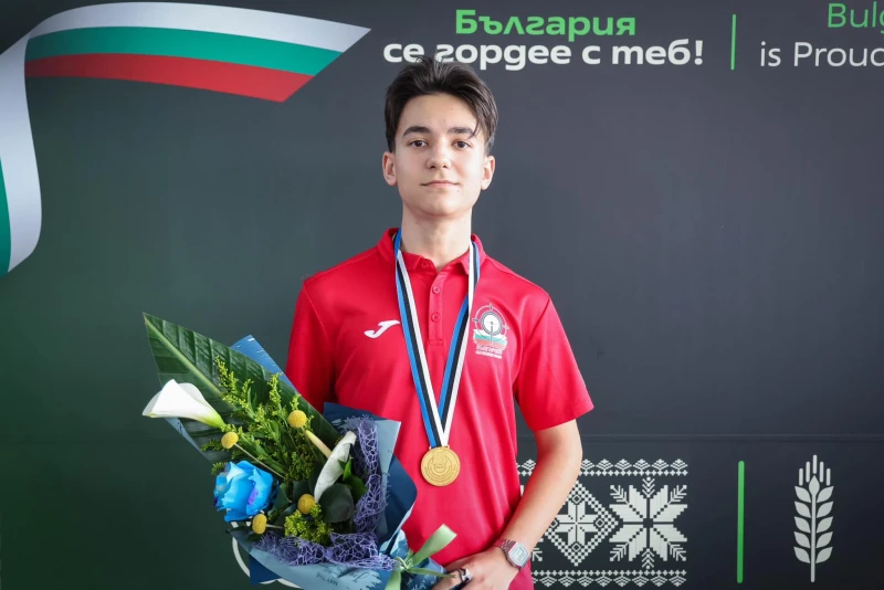 Калоян Петков се върна в Ямбол със злато в Европейското първенство по спортна стрелба