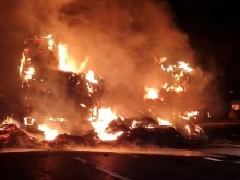 Газов котлон запали турски ТИР, шофьорът е с много сериозни изгаряния