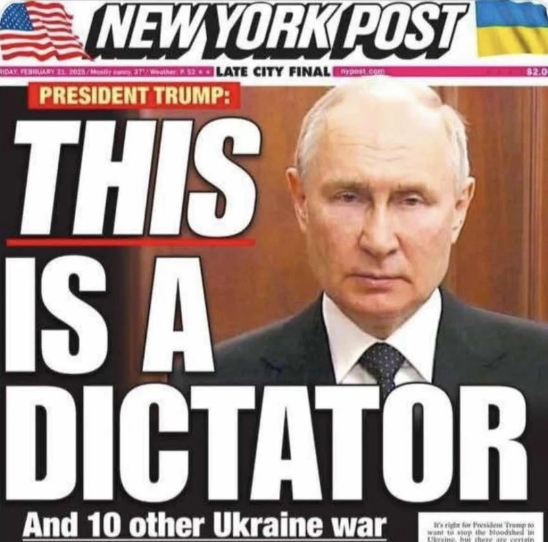 New York Post показа на Тръмп кой е диктаторът: 10 истини за войната в Украйна