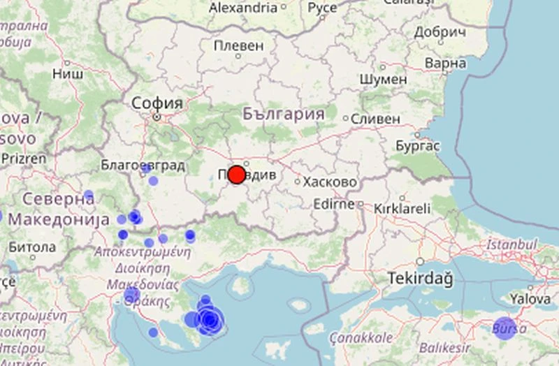 Земетресението, което бе усетено в Пловдив, е било по-силно, отколкото обявиха