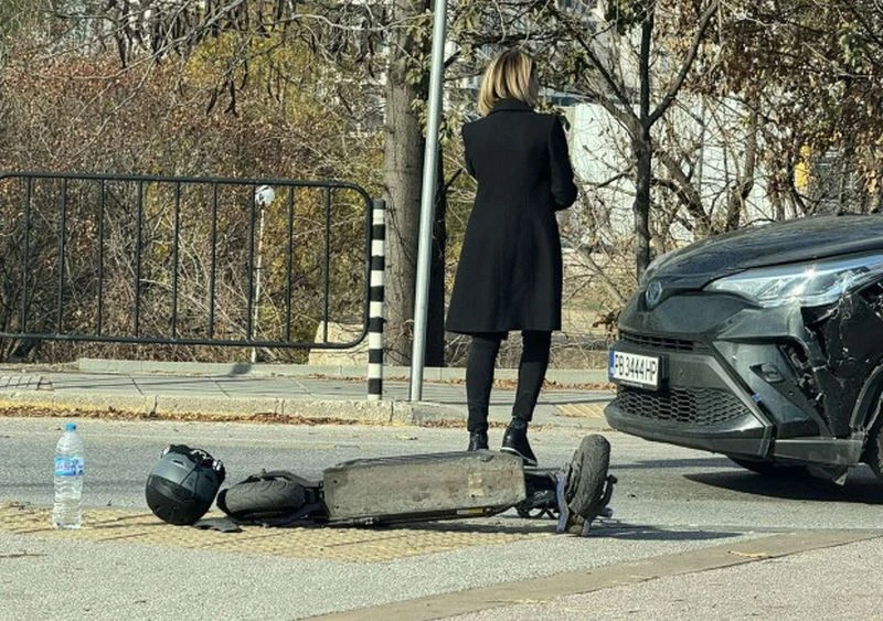 Блъснаха тротинеткаджия в "Южен"