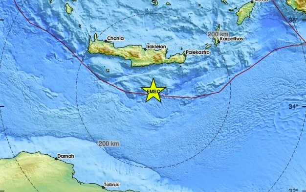 Земетресение от 4,8 по Рихтер разтърси Крит