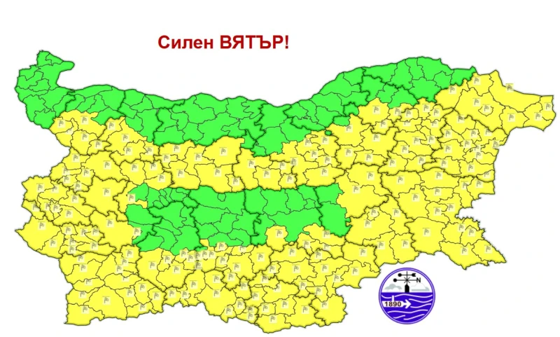 Силни ветрове, но и летни температури днес