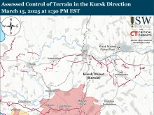 ISW: Русия продължава настъпателните действия в района на Курск, но украинските войски не са обкръжени в района