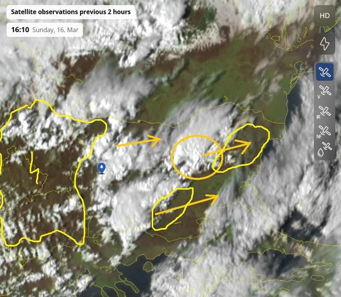 Meteo Balkans: Тези 4 области да се готвят за валежи и гръмотевични бури