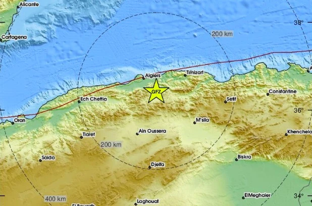 Мощно земетресение от 5 по Рихтер разтърси Алжир
