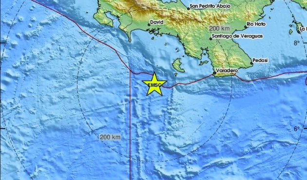 Силно земетресение от 6,2 удари и Панама