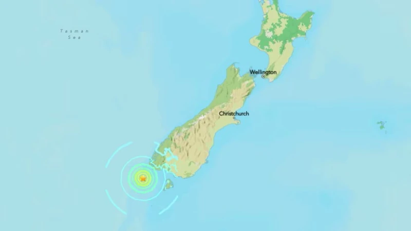 Вторичен трус от 4,9 по Рихтер удари Нова Зеландия