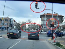 Изключително опасно: Светофар обърква шофьори на натоварено кръстовище в Пловдив