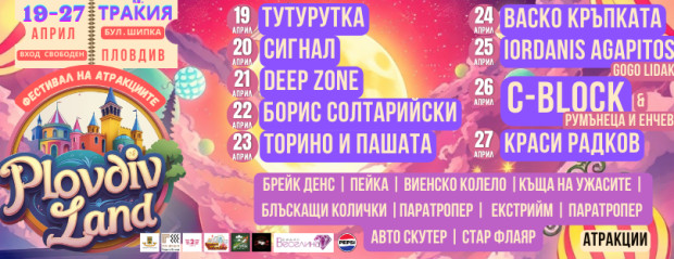 Най-мащабният лунапарк в България за Великден в Пловдив