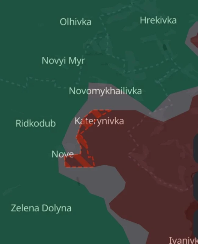DeepState: Руските войски превзеха Катериновка на Лиманското направление