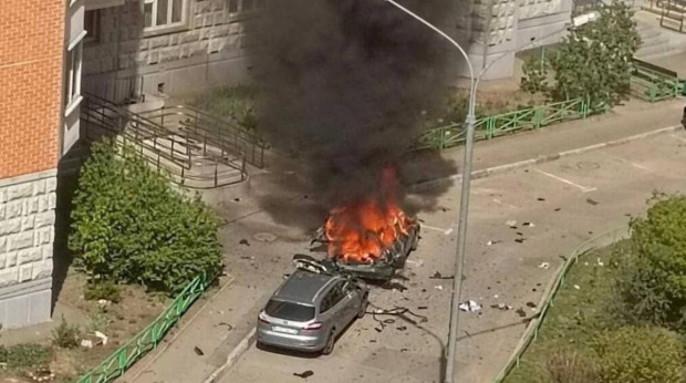 В социалните мрежи се появи видео от момента на експлозията