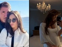 Любимата на Башар Рахал показа бременно коремче