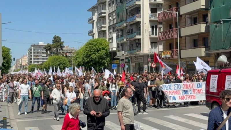 Мащабен митинг в Гърция за 1 май 