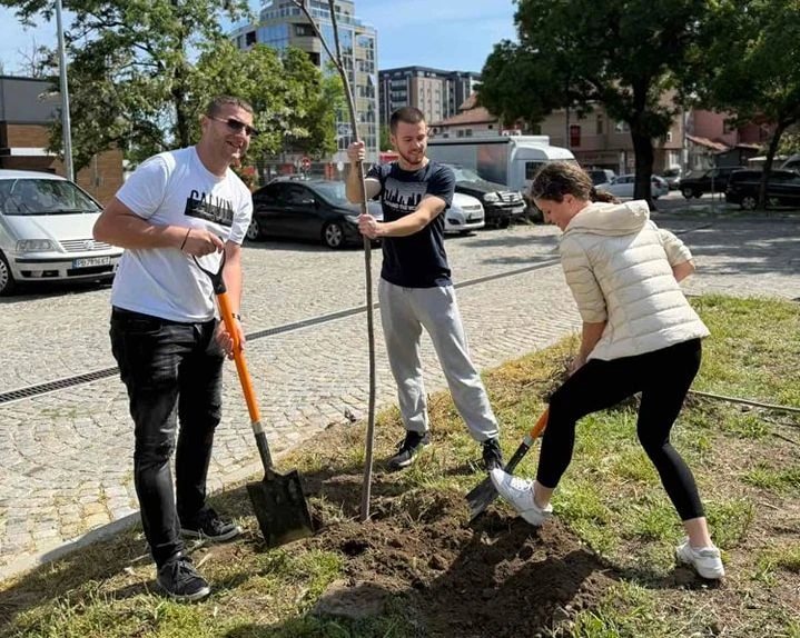Засадиха 27 дръвчета в Деня на Европа