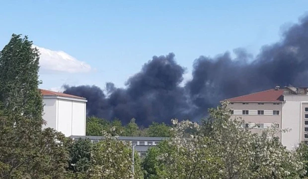 Пожар в източната част на Пловдив