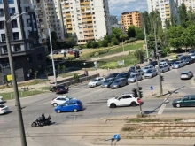 Тежка катастрофа блокира кръстовището на бул. "Царица Йоанна" в София