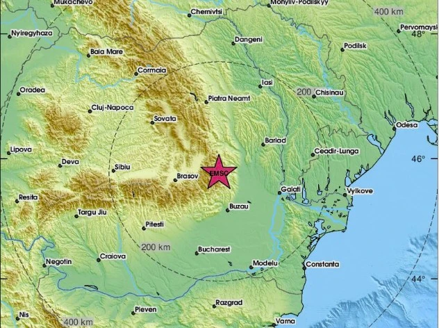 Земетресение от 4.2 по Рихтер разтърси Румъния