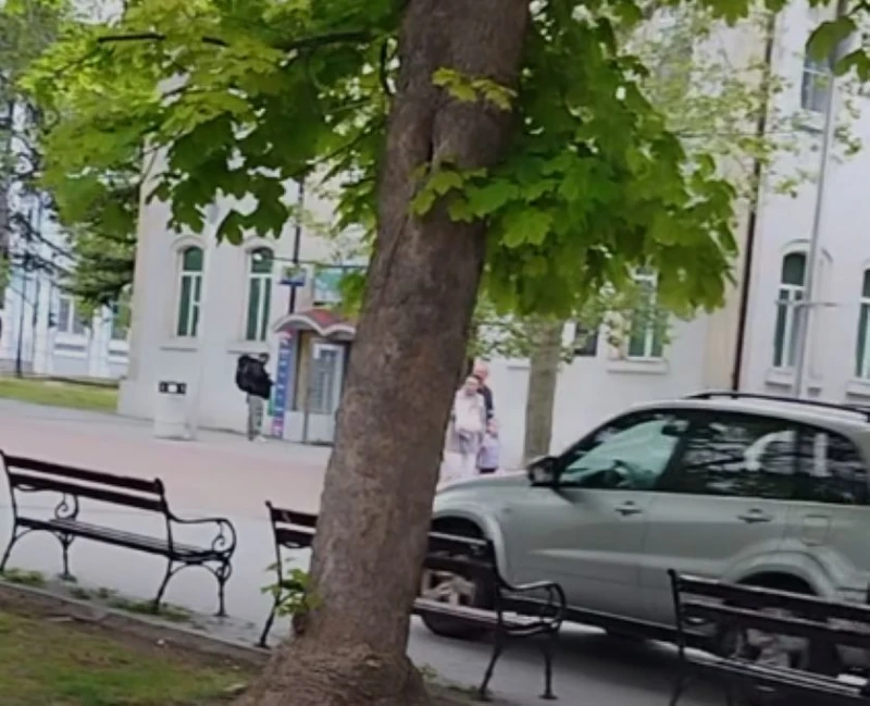 Шофьор влезе с автомобила си в пешеходна зона в центъра Варна