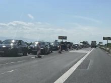 Невиждано задръстване по магистралата край Пловдив