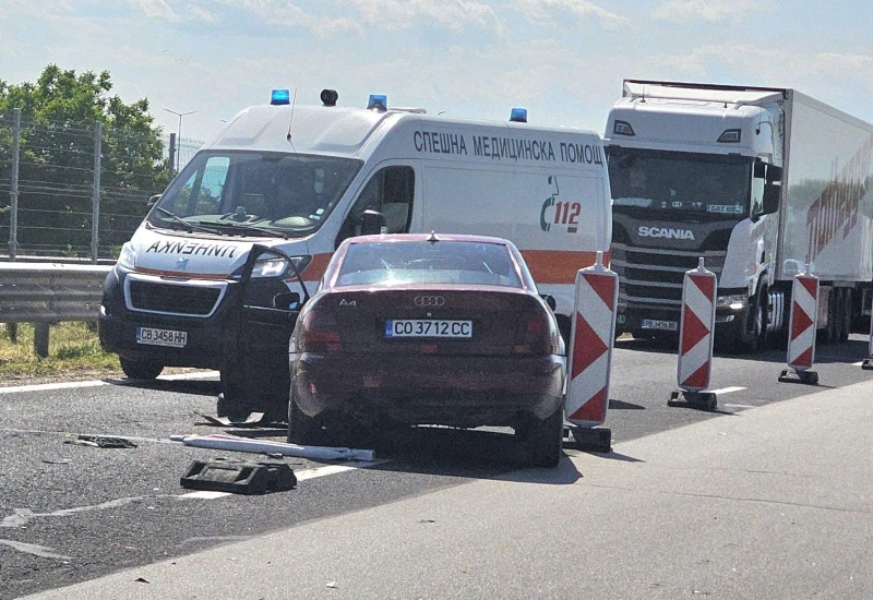 ПТП с линейка на магистралата е причина за огромната тапа до Пловдив
