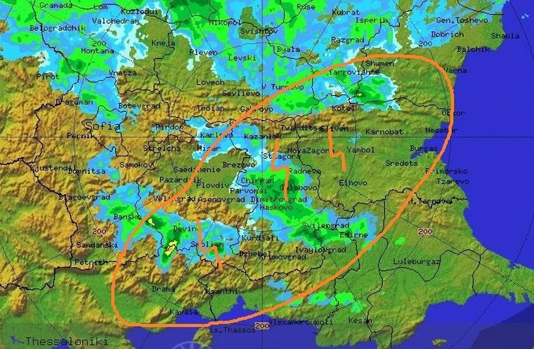 Meteo Balkans с предупреждение за близките часове