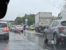Катастрофа на Вакарел, задръстването е огромно