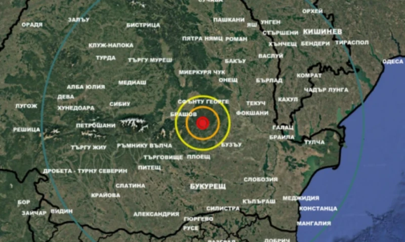 Земетресение от 4,2 по Рихтер удари Румъния, усетено е и у нас