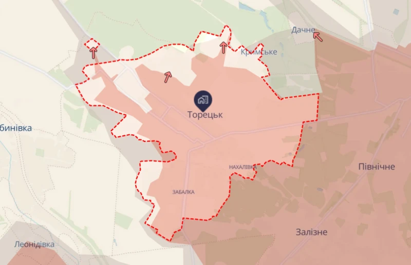 ОТУ "Луганск": Руснаците атакуват Торецк по фланговете, артилерия удря центъра на града