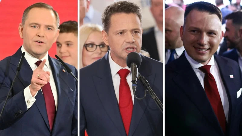 Президентски избори в Полша: Кметът на Варшава Тшасковски води на първия тур, кандидатът на "Право и справедливост Навроцки" също се класира за втория тур