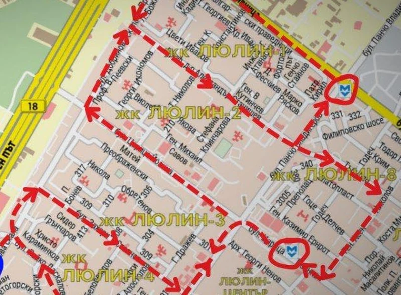 В столичния "Люлин" въвеждат вътрешноквартален транспорт 