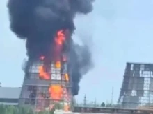 Мащабен пожар избухна в ТЕЦ "Бела Церква" в Украйна, има загинали