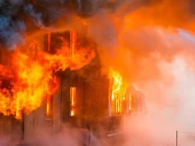 Пожар в център за бежанци в Харманли