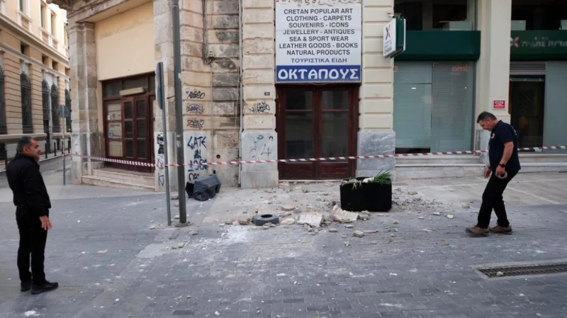 Срутени стени и активирани свлачища, след като трус от 6.1 удари Крит