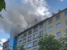 Пожар гори в центъра на София 