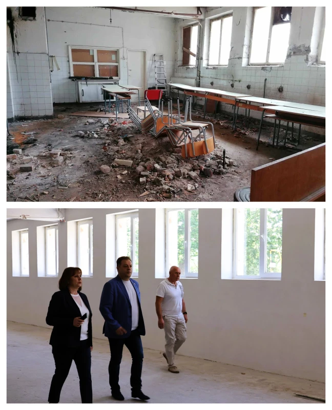 Пръв основен ремонт тече в 50-годишно училище във Велико Търново