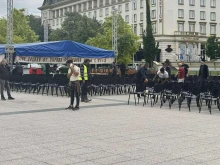 Цар Симеон II и синът му Кирил на посещение в Пловдив за грандиозна литургия на открито