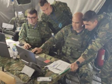 Майор Калоян Рашков от "Военна полиция" с ключова позиция на учението Wet Gap Crossing