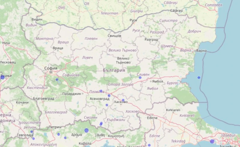 Ново земетресение в Южна България късно тази нощ