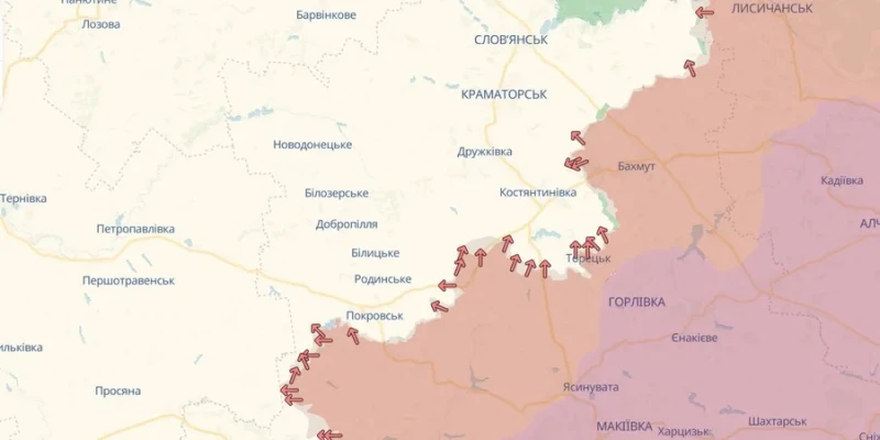 DeepState: Руските войски напредват на четири направления на фронта 