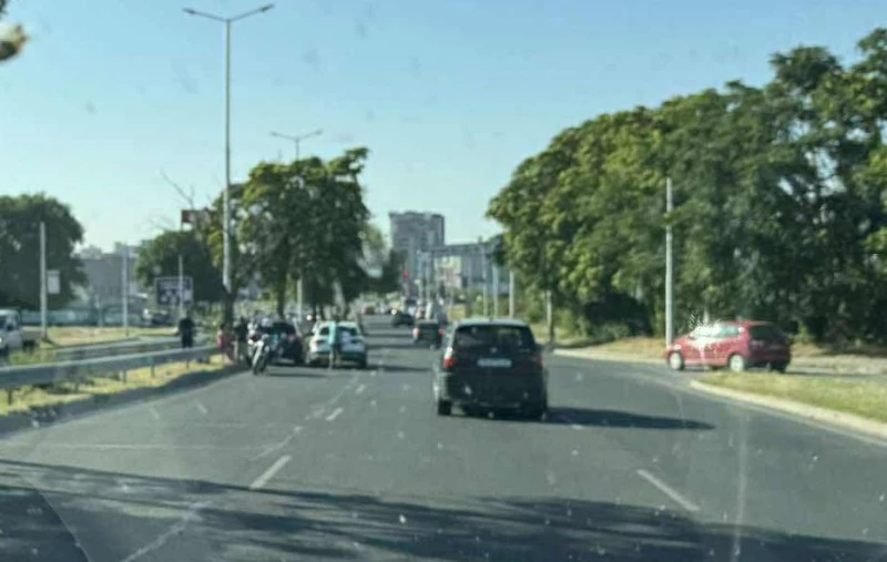 ПТП в Пловдив на широк и отлично асфалтиран булевард