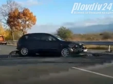 Жена и две деца са в болница след катастрофа в Пазарджишко